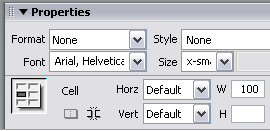 properties - width